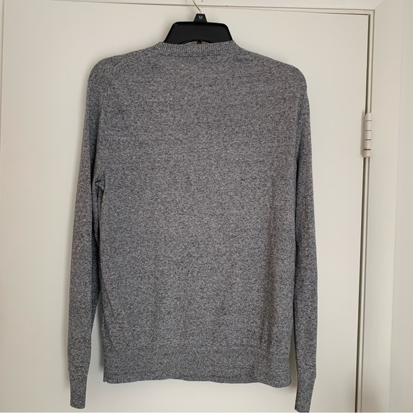 BANANA REPUBLIC.Long Sleeve, Black/White. Lightweight Sweater.Silk/Linen… - Picture 3 of 7